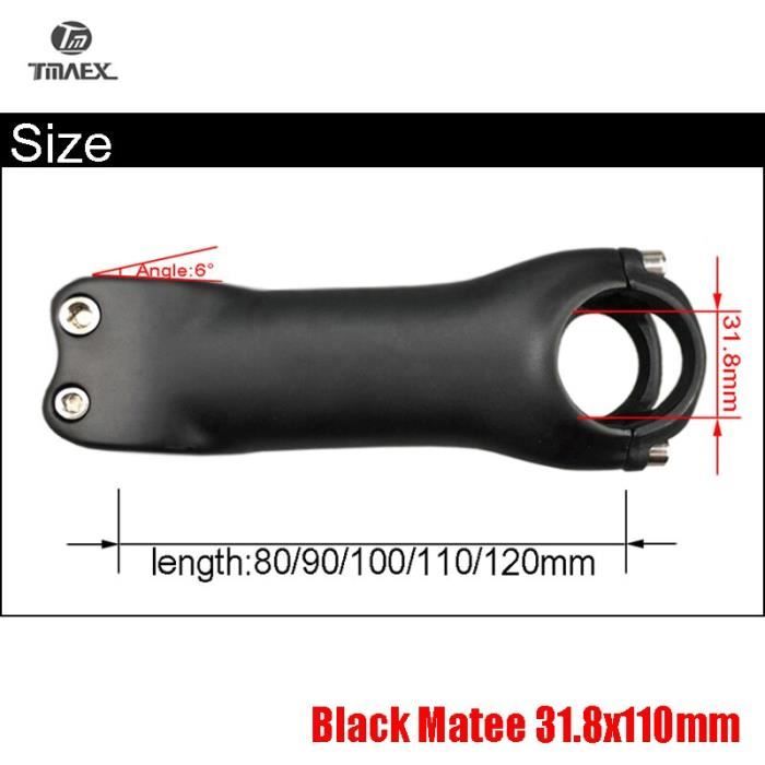 Potence Vélo Route RavX – Carbone/aluminium – 110 Mm – 31.8 Mm – 1 1/8" – Neuve