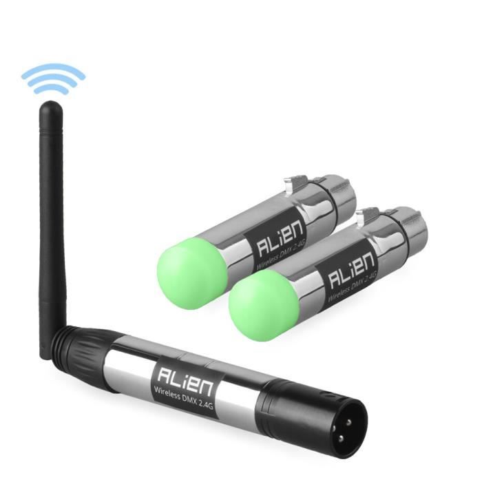 Émetteur/récepteur DMX512 Sans Fil 2.4G U'King - 512 Canaux, Contrôle Lumière Scène, Garantie 3 Ans, Neuf