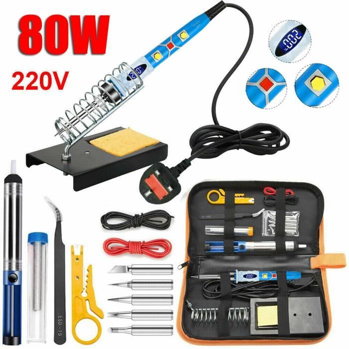 Kit Fer à Souder 80W Avec Température Réglable 180℃~480℃ - RNA