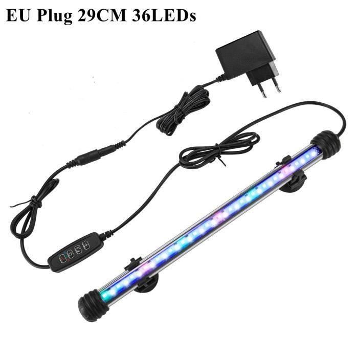 Lampe LED Submersible Pour Aquarium - 7 Couleurs Changeantes, Étanche - Pour Aquariums D'Eau Douce Et D'Eau Salée, Terrariums