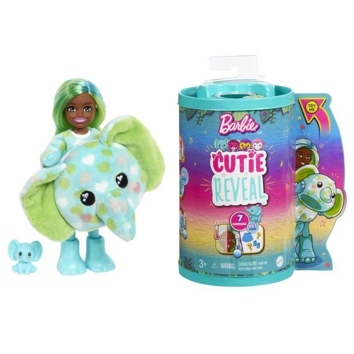 Barbie Chelsea Color Reveal – Série Reine De La Météo – 6 Surprises – Poupée Avec Changement De Couleur Eau Froide/chaude – Dès 3 Ans