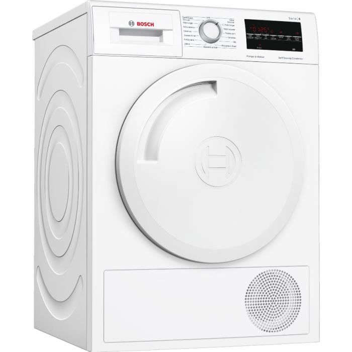Bosch sèchelinge pompe à chaleur avec condenseur 60cm 8kg a+++ blanc wtw84460ff Cdiscount