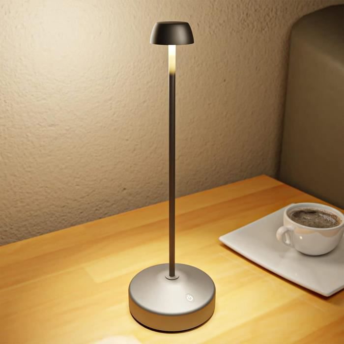 Set De 2 Lampes De Table LED à Intensité Variable, Sans Fil, Rechargeables, Couleurs Chaudes