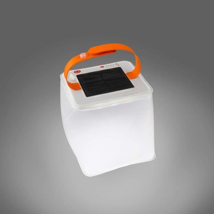 Lanterne Solaire Gonflable Harddo – LED étanche IP55, Pliable 10,5x10,5x11cm, 75 Lumens, 270mAh – Camping, Rando, Urgence