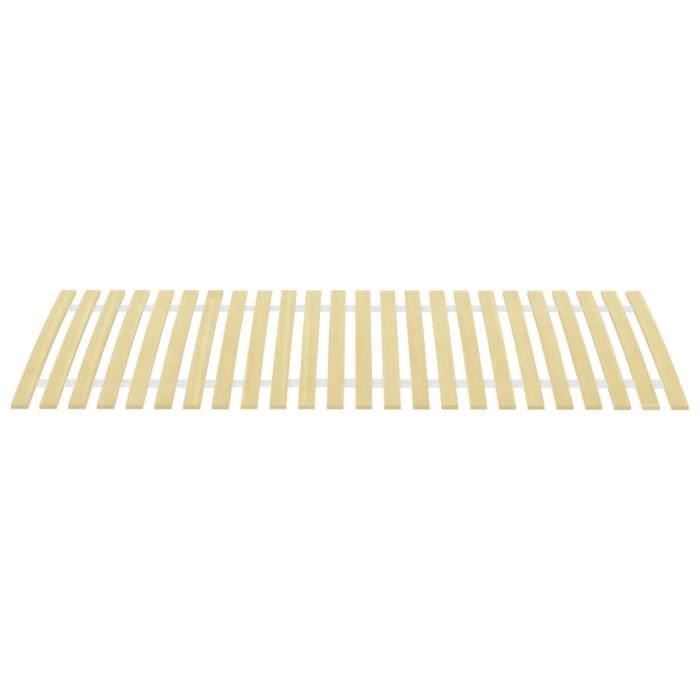Sommier à lattes - CUQUE - 80x200 cm - 24 lattes en bois - Pliable - Épaisseur 12 mm