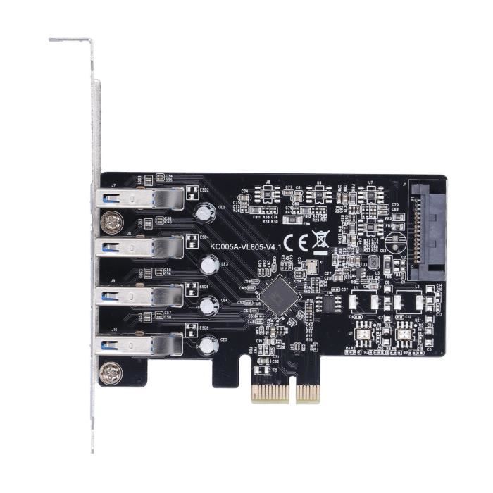 Carte Adaptateur PCI Express CI-E Vers RS232 2 Ports - Compatible Windows Et Linux