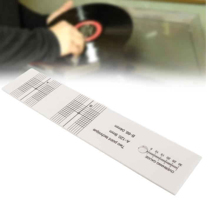 Tapis D'alignement Pour Cartouche Platine Vinyle - Disque Acrylique 29,5 Cm, Calibration Stylet Et Force Anti-skating