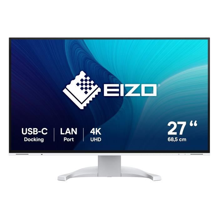 EIZO FlexScan EV2740X-WT computer monitor 68.6 cm (27) 3840 x 2160 pixels 4K Ultra HD LCD White