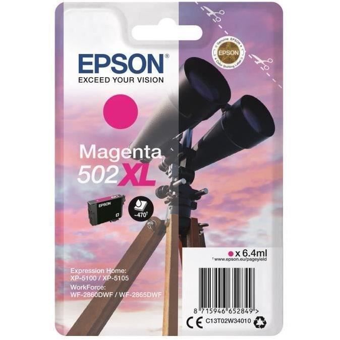 EPSON Cartouche dencre 502 XL Magenta – Jumelles (C13T02W34020)