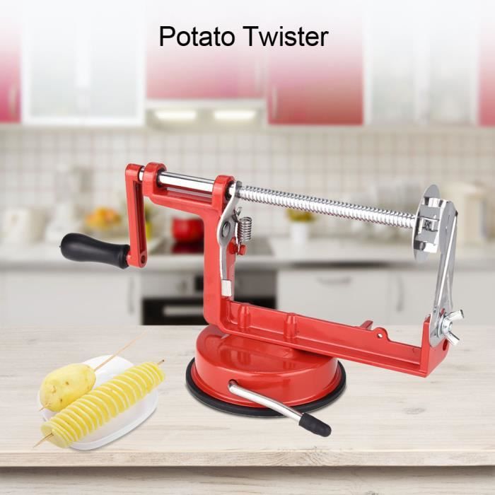 Coupe-pommes De Terre Spiral – Manuel En Inox, Pour Légumes Et Fruits, Création De Frites Torsadées - 6