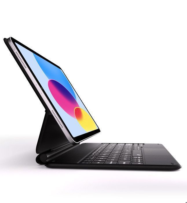 KBCASE Coque Clavier pour iPad 10Ème Génération, AZERTY Français, Housse Clavier pour iPad 10