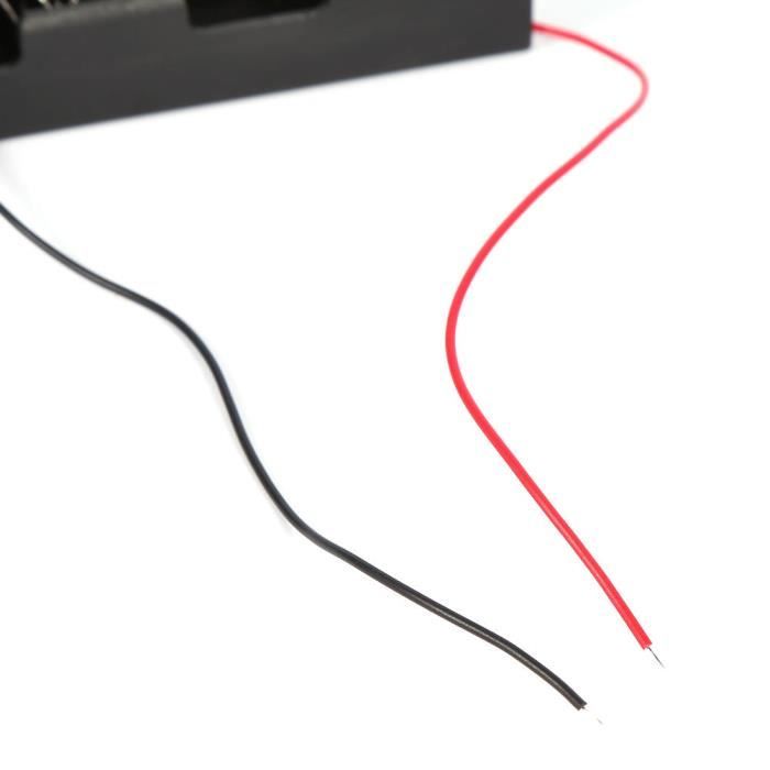 Lot De 5 Boîtiers Pour Batteries 2x18650 - Support Avec Fils - Pour Projects Électroniques