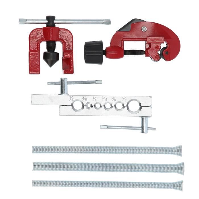 XUY 6 pièces kit d'outils d'évasement tube d'expansion de ressort alésoir coupe-tube pour tuyau/tube en cuivre CT‑8012