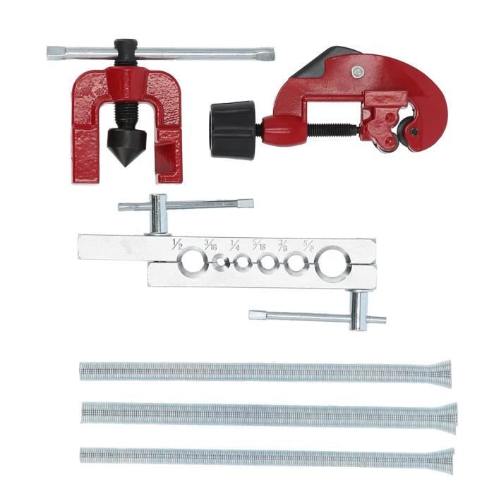 Kit Évasement Double 7 Matrices – Outil Pour Tubes Cuivre/Laiton/Aluminium, Acier Thermiquement Traité