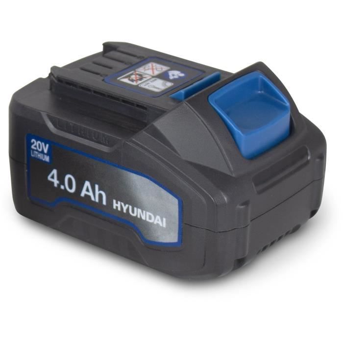 Batterie Li-Ion 20V 4Ah HYUNDAI HBA20U4 - Légère et résistante aux chocs