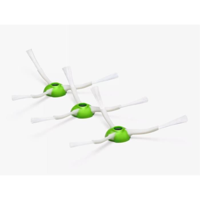 Lot de 3 Brosses Latérales de Rechange iRobot Roomba pour Série e i ou j Haute Qualité