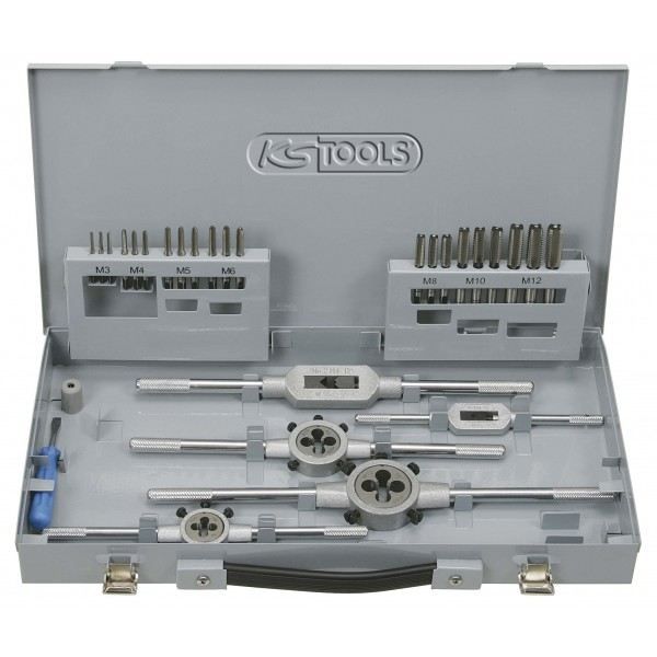 KS Tools - Coffret de filière à main - 7 pcs
