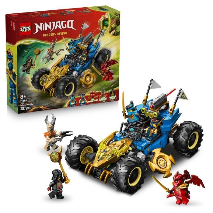 LEGO NINJAGO 71856 La Voiture Transformable de Jay - Jeu de Construction 8 ans - Cadeau