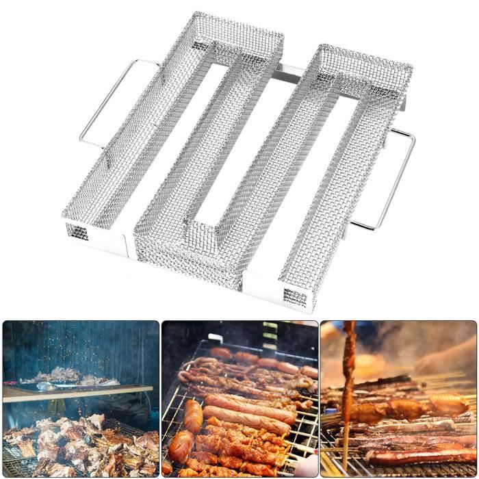 AL07430-Rond Acier Inoxydable Générateur De Fumée Froide À Barbecue Bbq Grille Fumage Fumeur