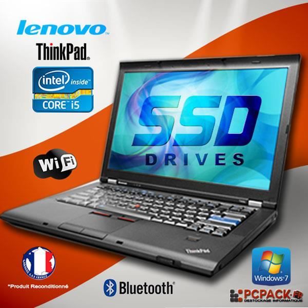 Top achat PC Portable Lenovo Thinkpad T410 I5 2.4GHz 8GO RAM 240GO SSD ECRAN 14.1" WIN 7 PRO 64Bits pas cher