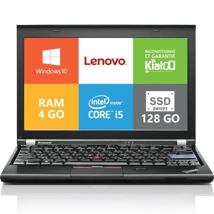 ordinateur de bureau LENOVO X220 core I5 4go ram 128go ssd disque durwindows10 ordinateur reconditionné Garantie - Lenovo