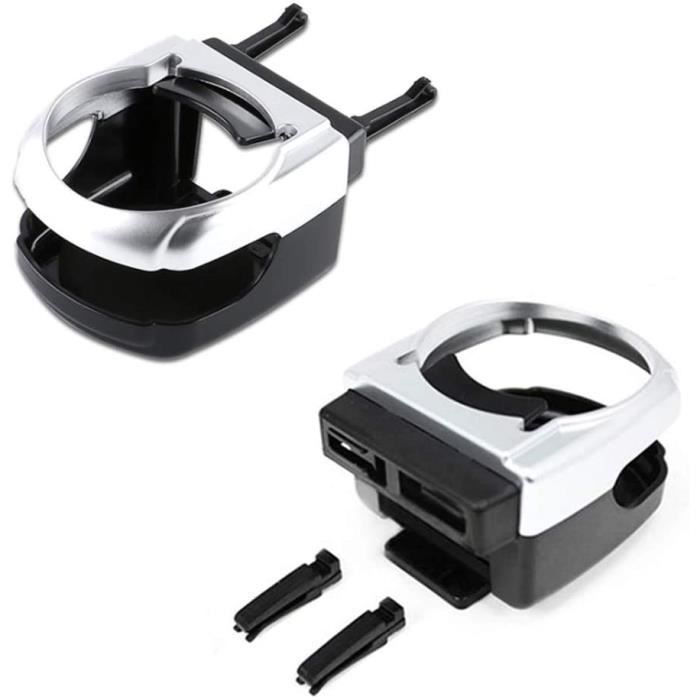 Lot De 2 Supports De Gobelets Voiture Universels - Fixation Sur Aération