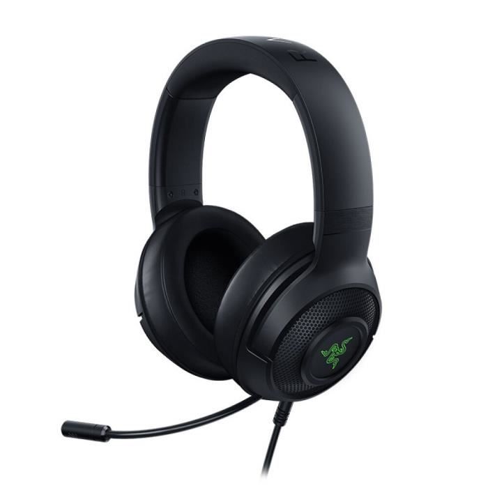 Razer Kraken X Usb Gaming Headset Earphone 7 1 Surround Sound Ultra Light Headphone Bendable Microphone Cardioid Custom Tuned 40mm Cdiscount Informatique