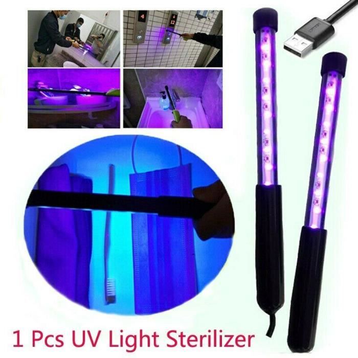 Stérilisateur de lumières UV désinfection désinfection désinfection bâton portable USB portable