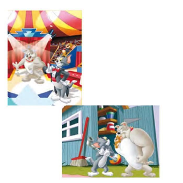 Puzzle 2 x 35 pièces : Tom et Jerry, Jerry est ... - Cdiscount Jeux ...