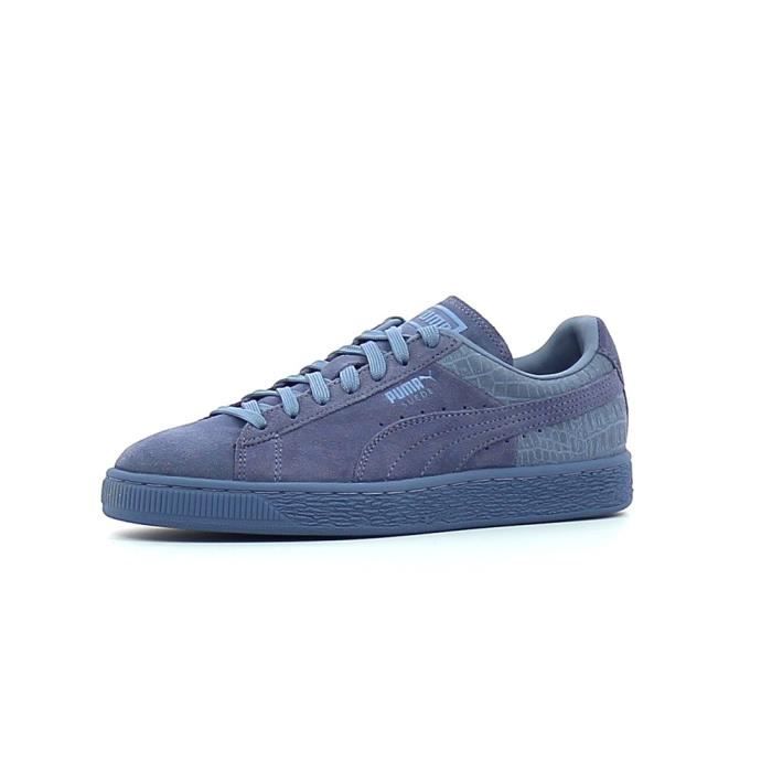 puma suede gris violet