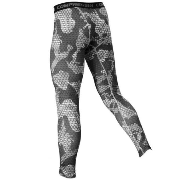 BPFY - NOUVEAUTE 2018 - Legging Sport Homme Graphic-Camouflage - Musculation-Football-Handball  - GRIS Taille M Gris - Cdiscount Sport