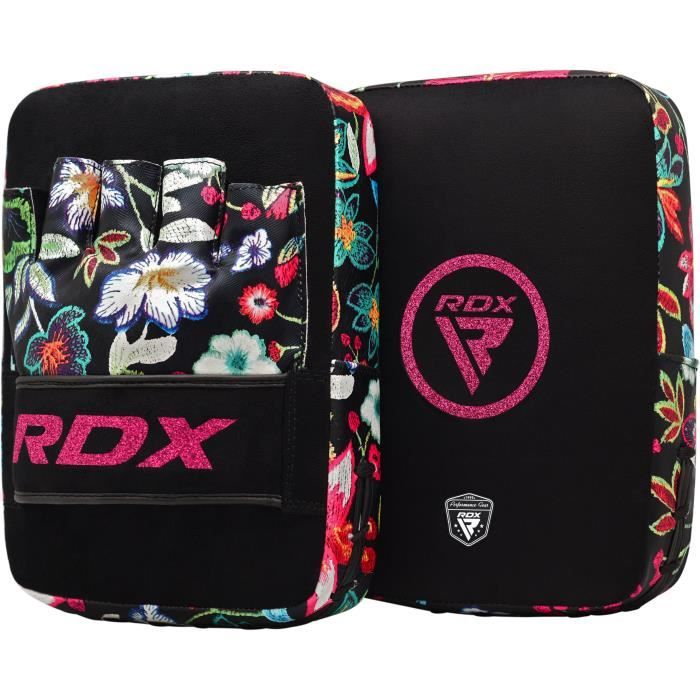 RDX Femmes MMA Incurvé Pattes d'ours Boxe Muay Thai Pao Frappe Entraînement Cible Kick Boxing Pads Mitaines (Noir)