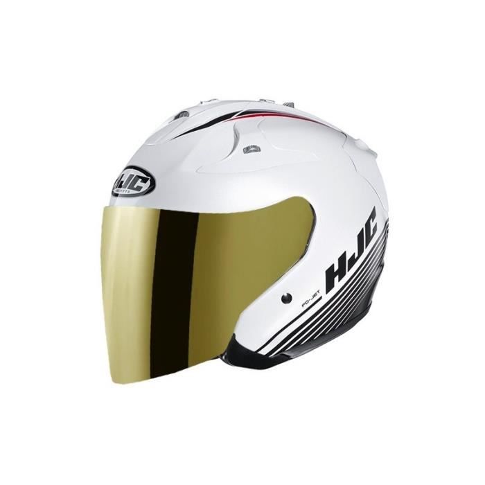 HJC FG JET PATON MC10 AVEC VISIÈRE MIROIR OR Cdiscount Auto