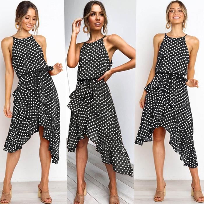 Robe Zara à Pois Irréguliers - Taille M, Neuf Avec Étiquettes | Robe Femme Chic Et Moderne