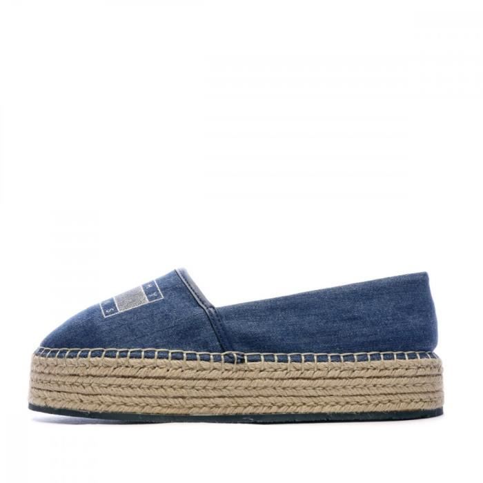 Espadrilles Bleu Jeans Femme Tommy Hilfiger Winnie