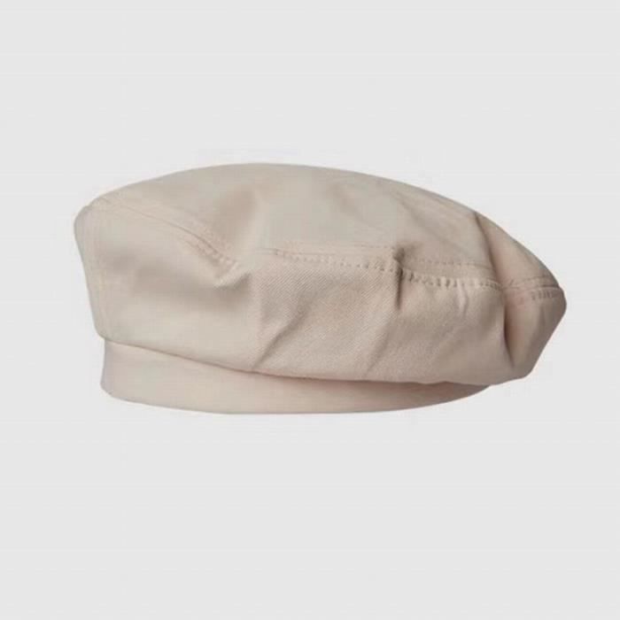 Chapeau Octogonal Pour Femme | Casquette Béret En Cuir