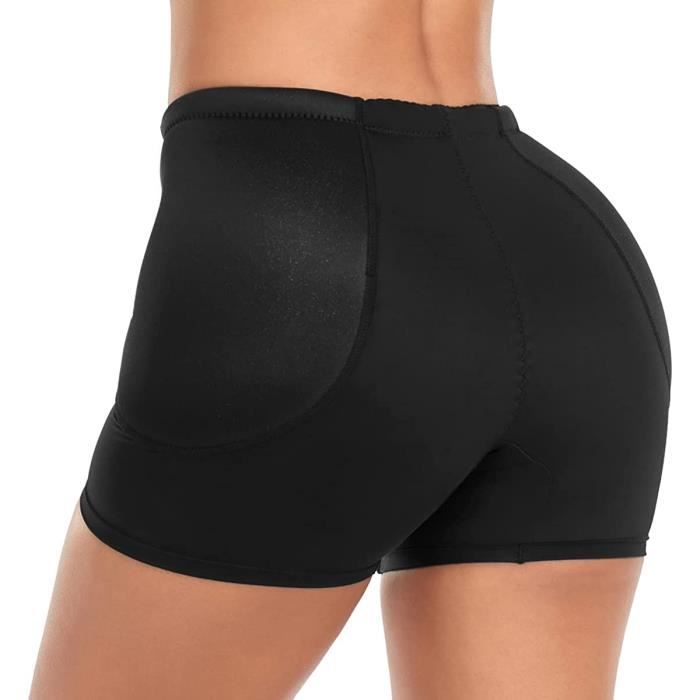 Culotte Push-up Rembourrée Pour Femmes - Effet Fesses Galbées - Taille S à XL - Noir Et Nude