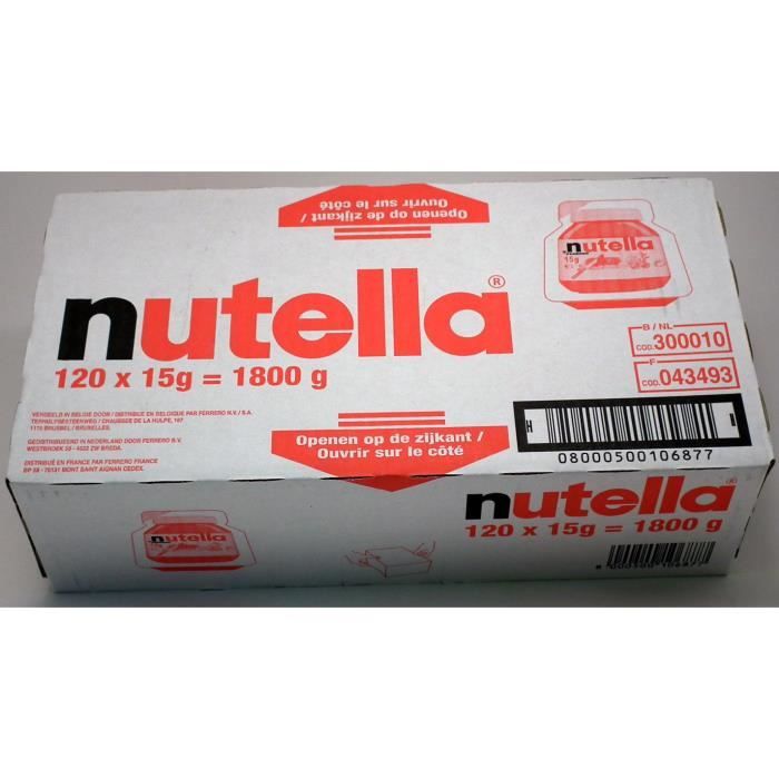 Barquettes Nutella individuelles x120