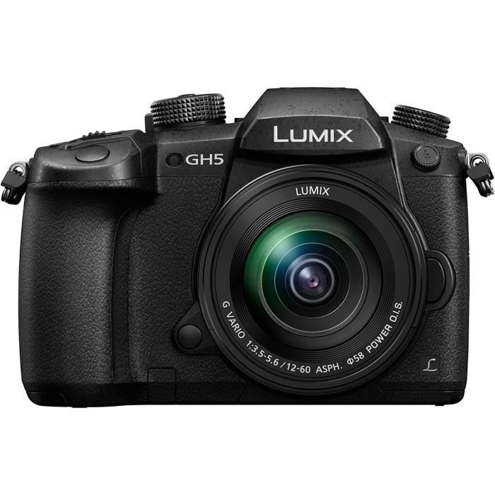 Panasonic Lumix GH5M | Appareil photo Hybride Expert + Objectif Lumix 12-60mm Capteur 4/3 20MP,Double stab.,Viseur OLED,4K60p/C4K