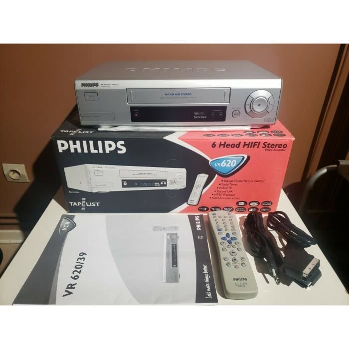 Magnétoscope Sony SLV-SE630 – 6 Têtes HiFi Stéréo – Quasi Neuf – Avec 10 Cassettes VHS
