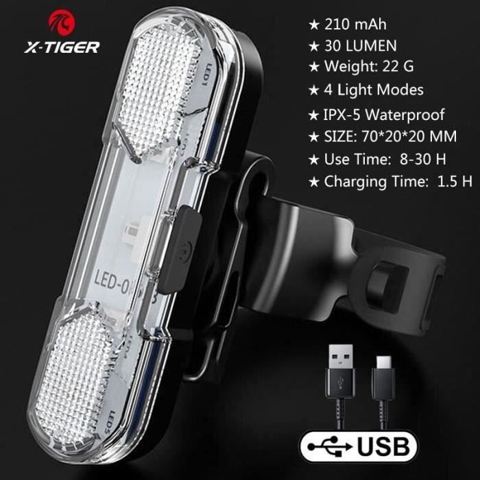 Lampe Vélo Avant Et Arrière 1400 Lumens Ultra Puissante - Éclairage LED Rechargeable 4000mAh 6 Modes IPX5 Pour Vélo Route Et Montagne