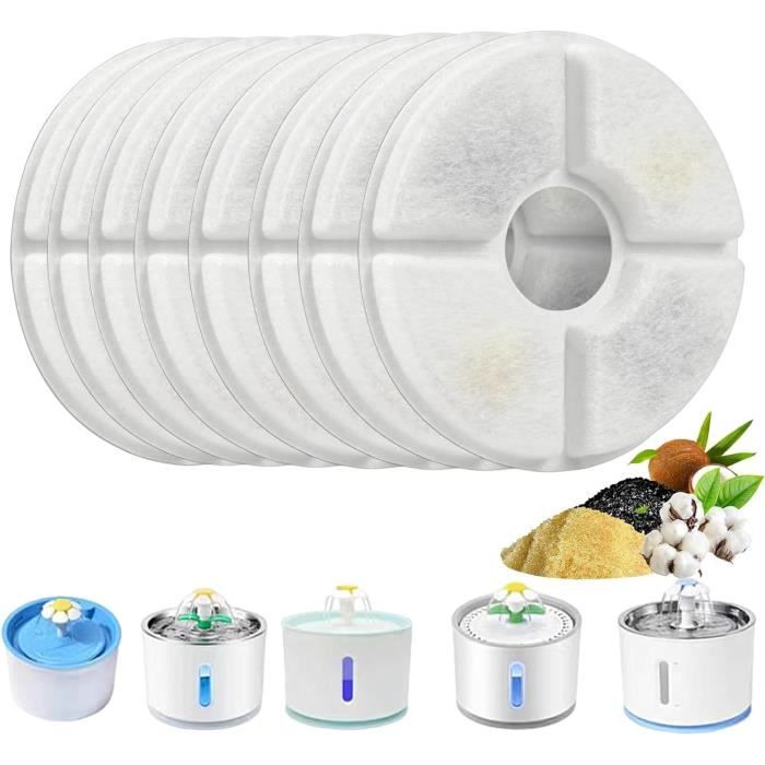 Lot De 8 Filtres à Charbon Actif Pour Poubelle Compost - Rond 16cm, Coton, Neutralise Les Odeurs Cuisine