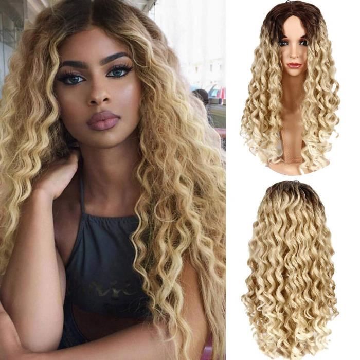 perruque blonde bouclee