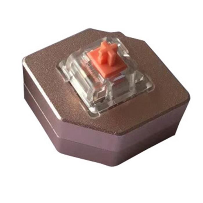 CLAVIER MÉCANIQUE COMMUTATEUR Linéaire Jaune Gateron 5 Broches Support