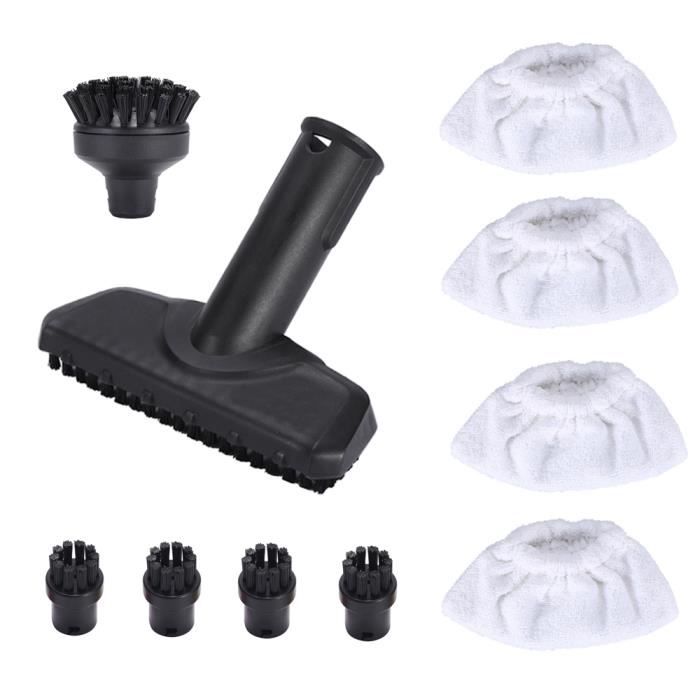 Accessoires Karcher Sc3 Kit Entretien Vapeur 8 Brosses Nettoyeur Vapeur Kärcher - Round & Joints - Compatible SC1 à SC5, CTK10/20 Brosse Nylon ABS Karcher Sc5 Easyfix