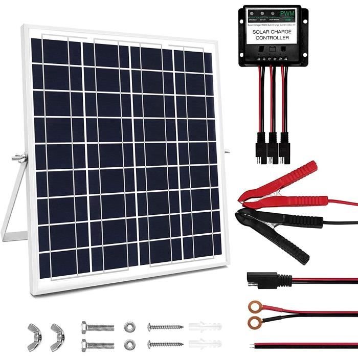 Chargeur de batterie solaire 12 V 20 W avec panneau solaire pour — free download