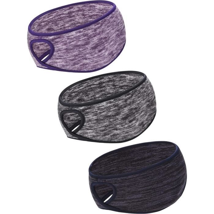 Pack De 3 Bandeaux De Sport Extensibles – Course à Pied, Fitness, Yoga