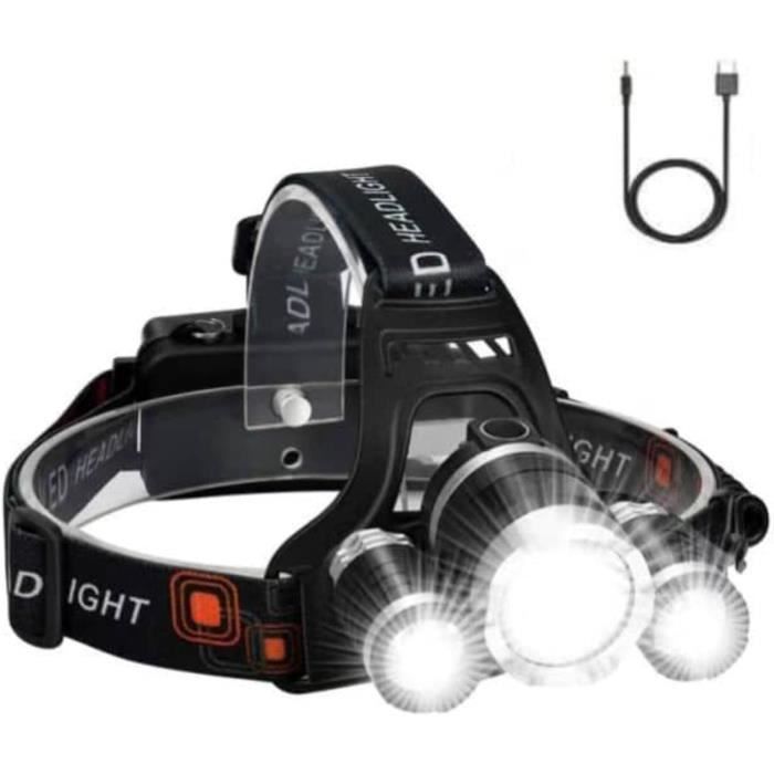 Phare Vélo 4000mah 5 Modes LeuKoles Avant 1800 Lumens - LED Rechargeable USB 4000mAh, étanche IPX5 Pour VTT VTC Lampe Vélo
