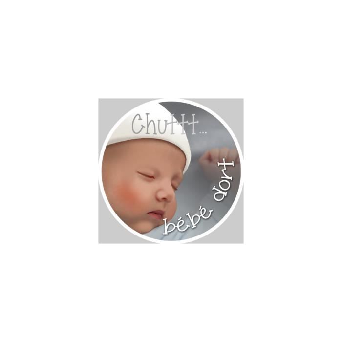 Autocollant Chuttt Bebe Dort 10x10cm Cdiscount Puericulture Eveil Bebe