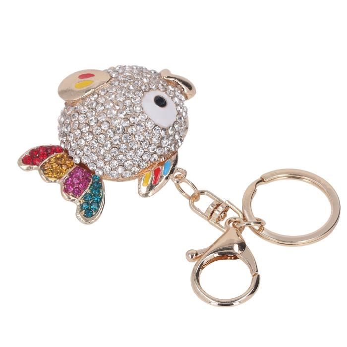 Porte-clés poisson - TMISHION - Métallique brillant - Strass - Cadeau ...